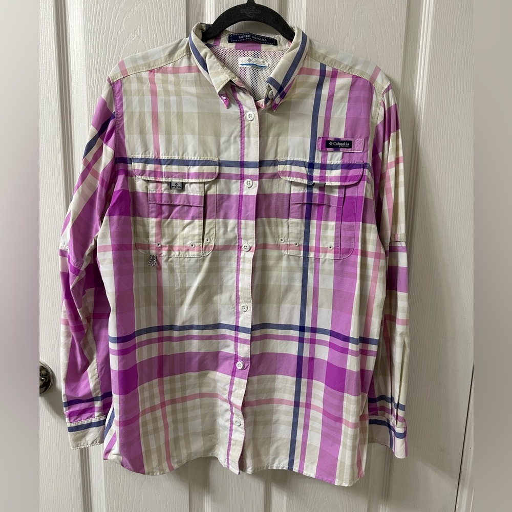 Columbia PFG Super Bahama Women’s Large Fishing Shirt